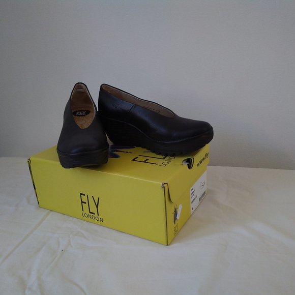 Black Fly London wedge pumps - Picture 1 of 8